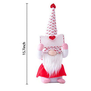 Handcrafted Plush Gnome Dolls Family For Valentine's Day Confession Gift
