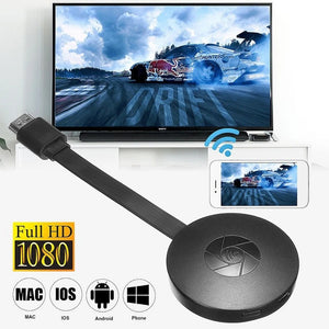 TV Wireless HDMI Encryption Screen Projection Receiver 2.4G Wifi 2K For Android IOS Mac