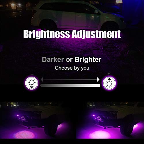 LED Under Car Lights Kit 4Pcs