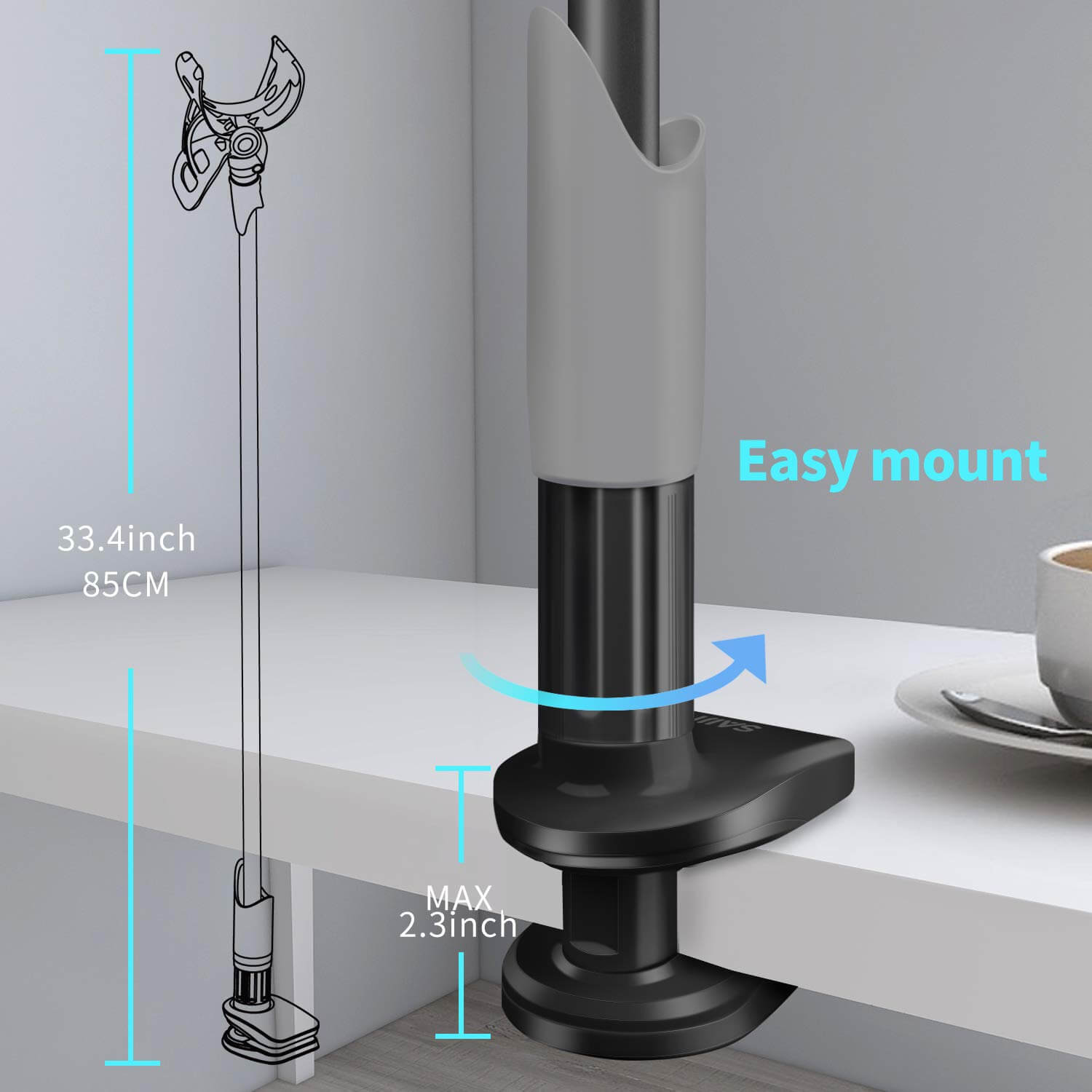 Flexible Long Arm lazy Phone Holder Clamp Bed Tablet