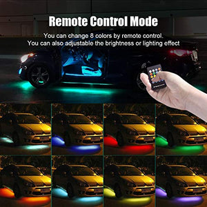 LED Under Car Lights Kit 4Pcs