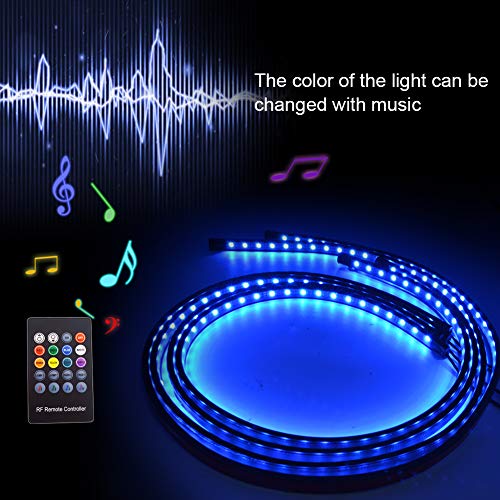 LED Under Car Lights Kit 4Pcs