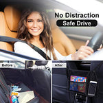 Load image into Gallery viewer, JoaSinc Car Net Pocket, Car Mesh Organizer, Seat Back Net Bag Handbag Holder Between Car Seat Storage, Driver Storage Netting Pouch (Black with Pocket)
