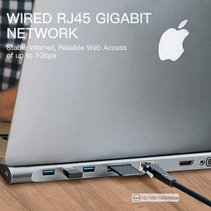 11-in-1 USB C Hub Laptop Docking Station