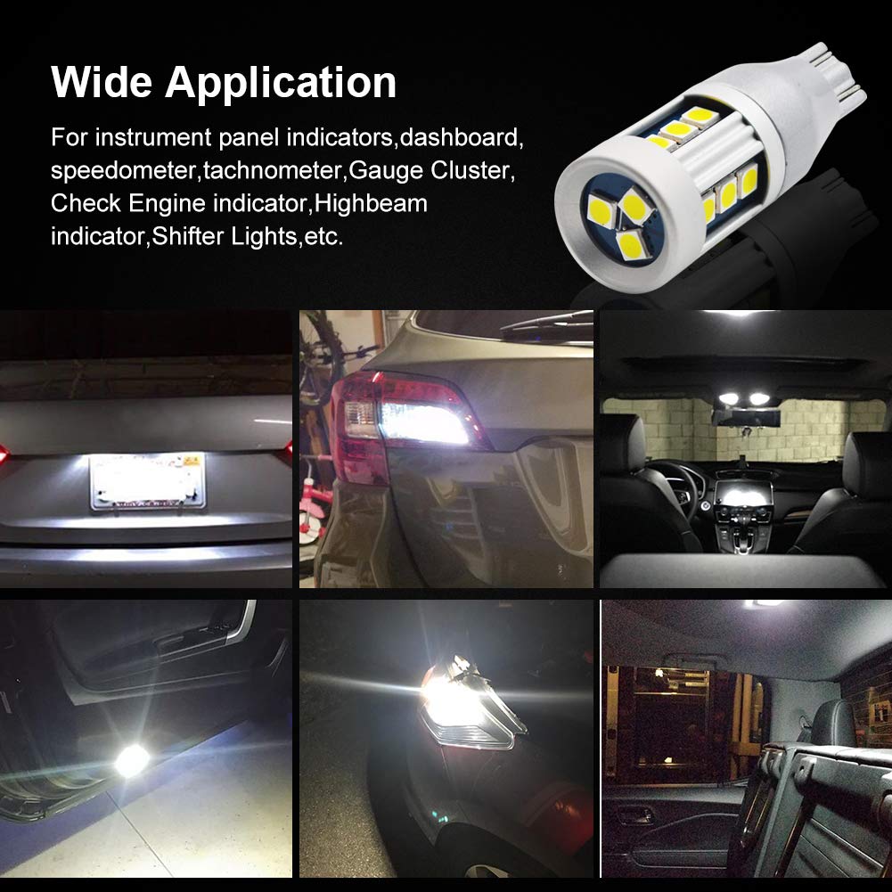 LED Backup Light Bulbs Extremely Bright Chipsets 3030 15-SMD LED