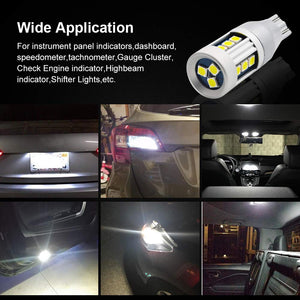 LED Backup Light Bulbs Extremely Bright Chipsets 3030 15-SMD LED