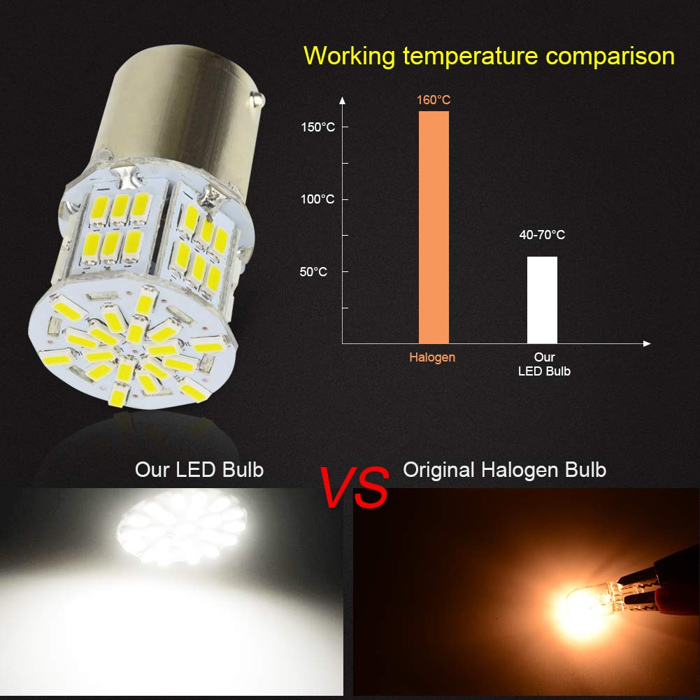BA15S 54SMD 3014 Chipsets LED Bulbs Super Bright