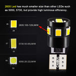 Load image into Gallery viewer, LED Light Bulb Canbus Error Free 168 W5W T10 LED Bulb White 6000K 501
