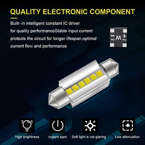 LED Bulb 36mm 1.41" Festoon LED Extremely Bright CANBUS Error Free