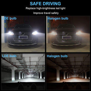 LED Headlight Kit Bulb H8 H9 9000LM 6500K