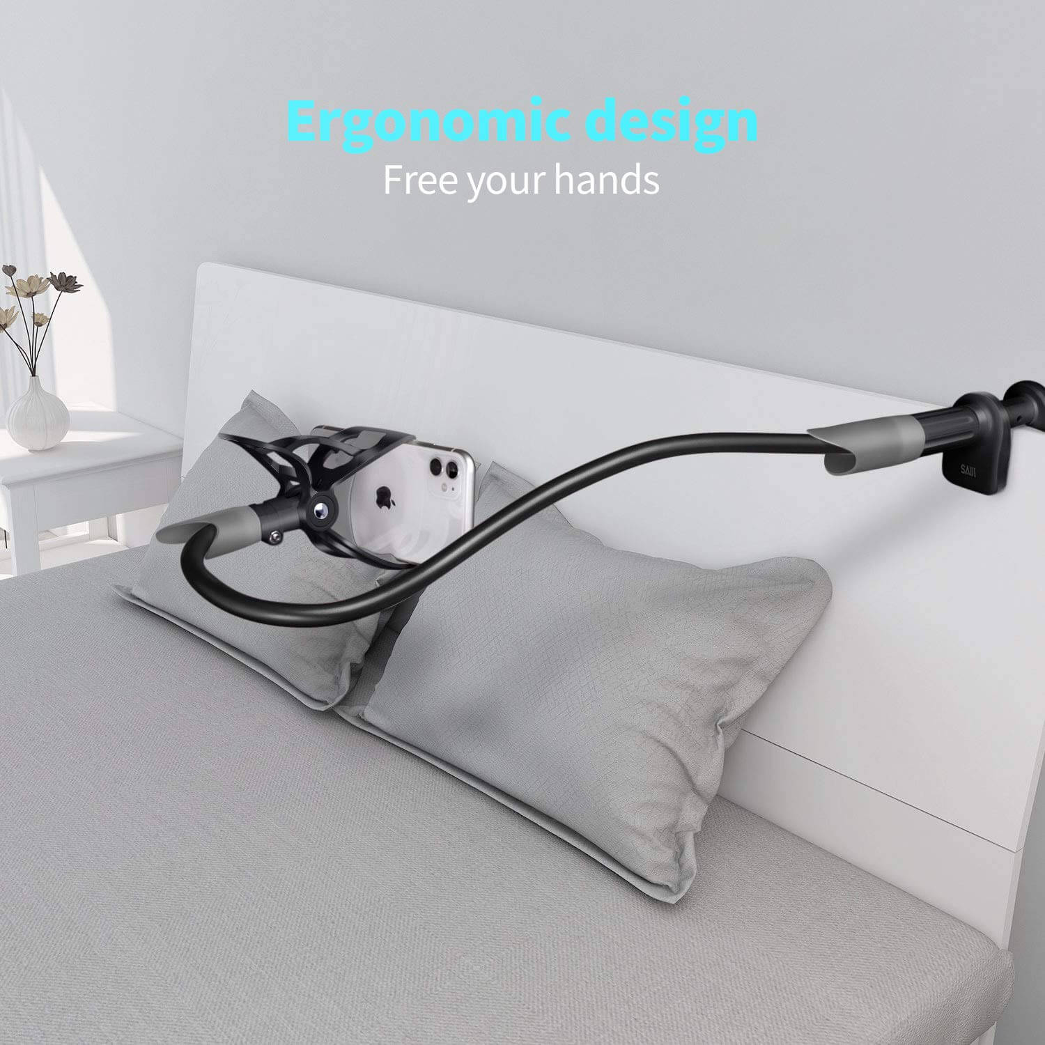 Flexible Long Arm lazy Phone Holder Clamp Bed Tablet