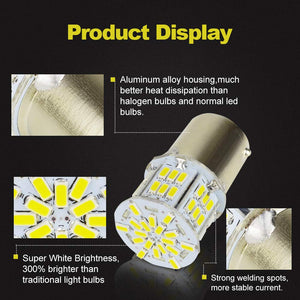 BA15S 54SMD 3014 Chipsets LED Bulbs Super Bright