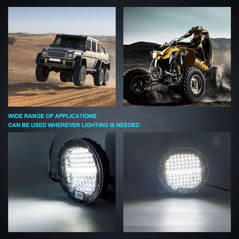 LED Pods Light Bar 4inch Round for Truck SUV ATV Tractor Boat