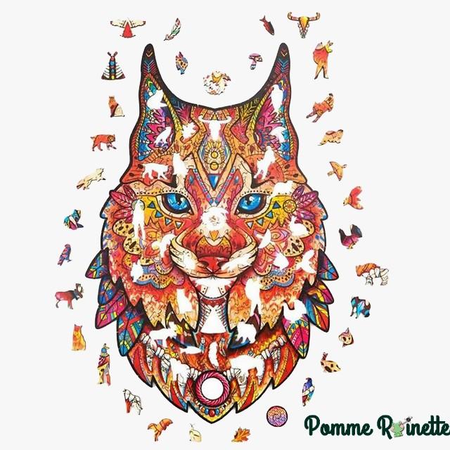 🐺Puzzle animal en bois