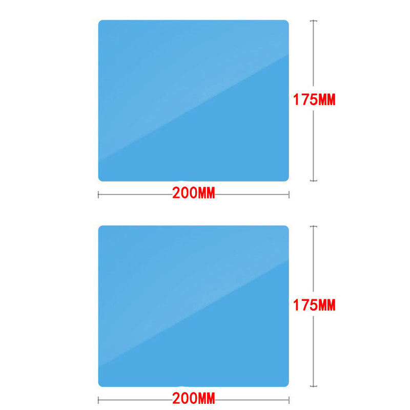 Car Rearview Mirror Waterproof Sticker Window Transparent Film Anti-fog & Anti-glare Window Foil
