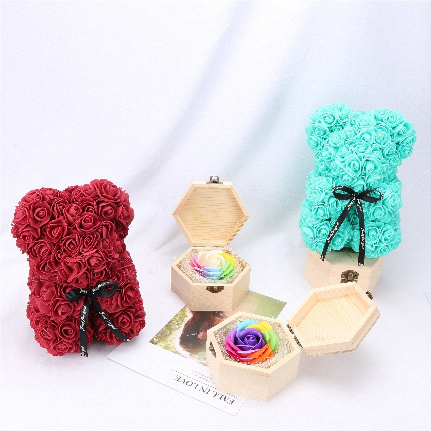 Rose Teddy Bear Best Valentines Gift
