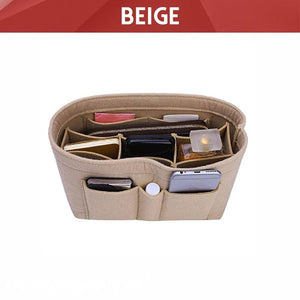 TidyBeauty™ Purse Insert Organizer NeonStellar BEIGE SMALL 