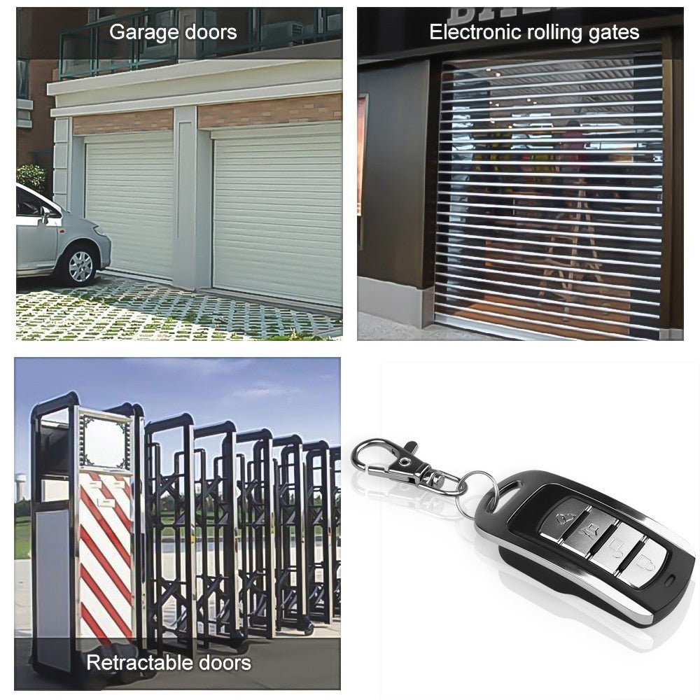 Universal 433MHz Wireless Copy Cloning Garage Door Remote Control Duplicator Key for PT/SC/LX/HX/HT
