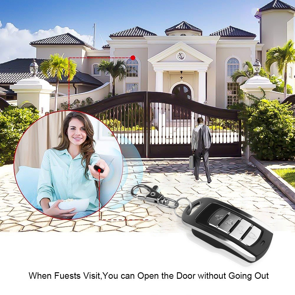 Universal 433MHz Wireless Copy Cloning Garage Door Remote Control Duplicator Key for PT/SC/LX/HX/HT
