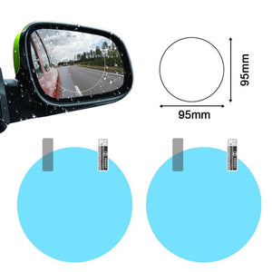 Car Rearview Mirror Waterproof Sticker Window Transparent Film Anti-fog & Anti-glare Window Foil