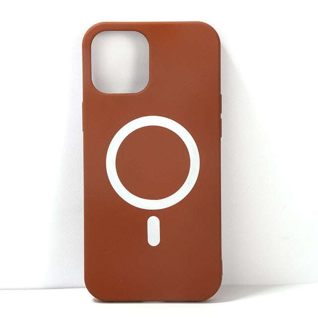 Wireless Charging Phone Case For For iPhone 12 Pro Max Mini Magsafe Magnetic Case For iPhone 12 Cover