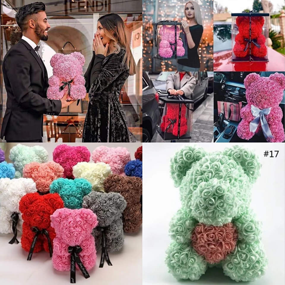 Rose Teddy Bear Best Valentines Gift